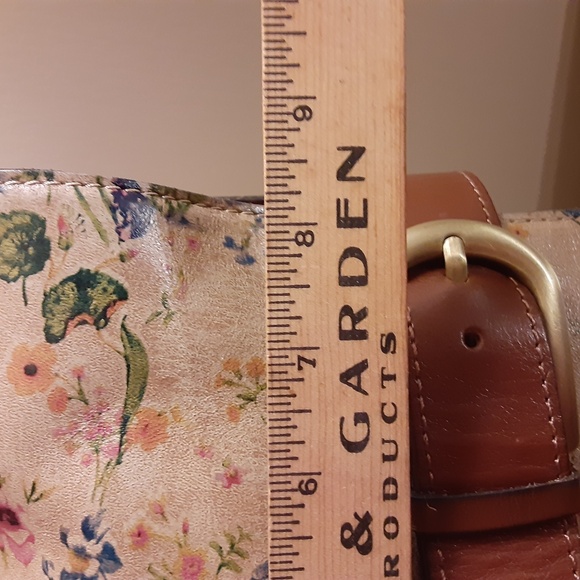Patricia Nash Floral Leather Satchel/Should Bag - Picture 13 of 16
